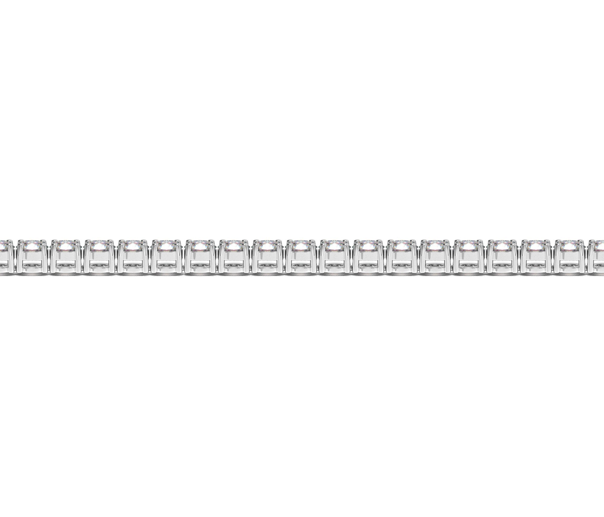 Lab Grown Round Diamond Tennis Bracelet in 14k White Gold (5 cctw  F/G  VS2/SI1)