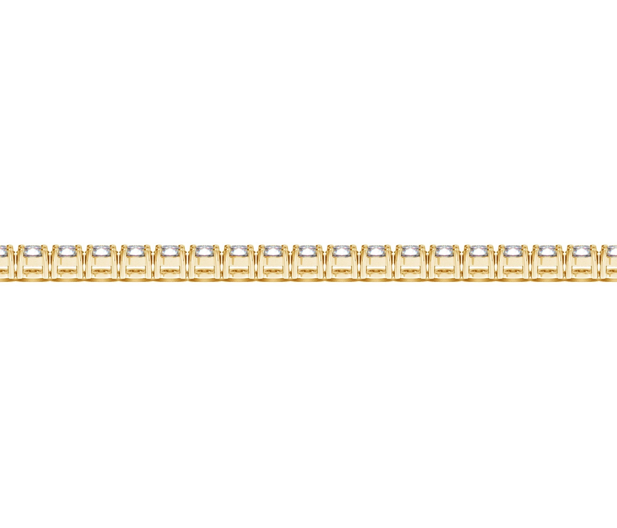 Lab Grown Round Diamond Tennis Bracelet in 14k Yellow Gold (5 cctw  F/G  VS2/SI1)